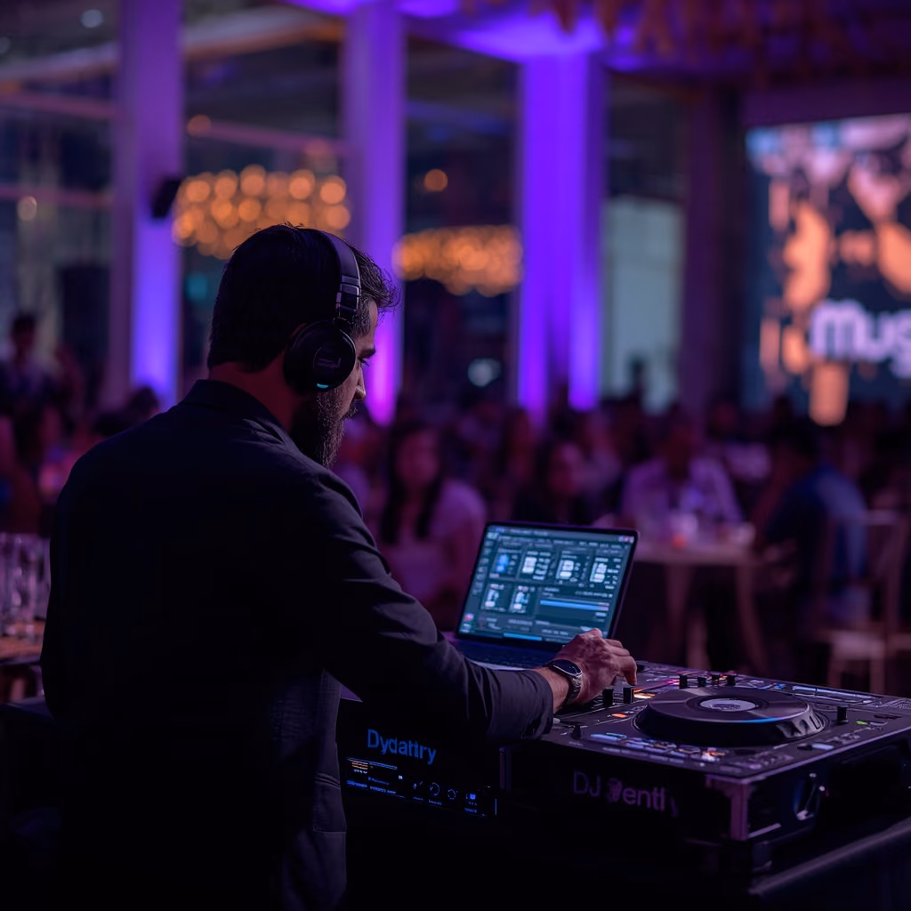 DJ performing for a crowd